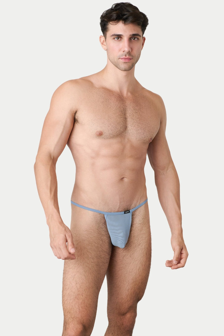 REVEAL String Thong - Steel Blue - AWRY