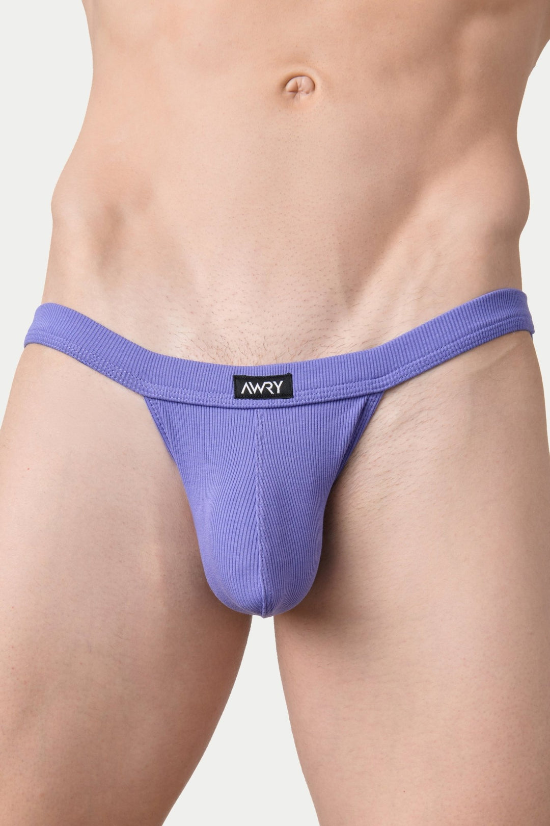 RIBBED Tanga Briefs - Pastel Purple - AWRY