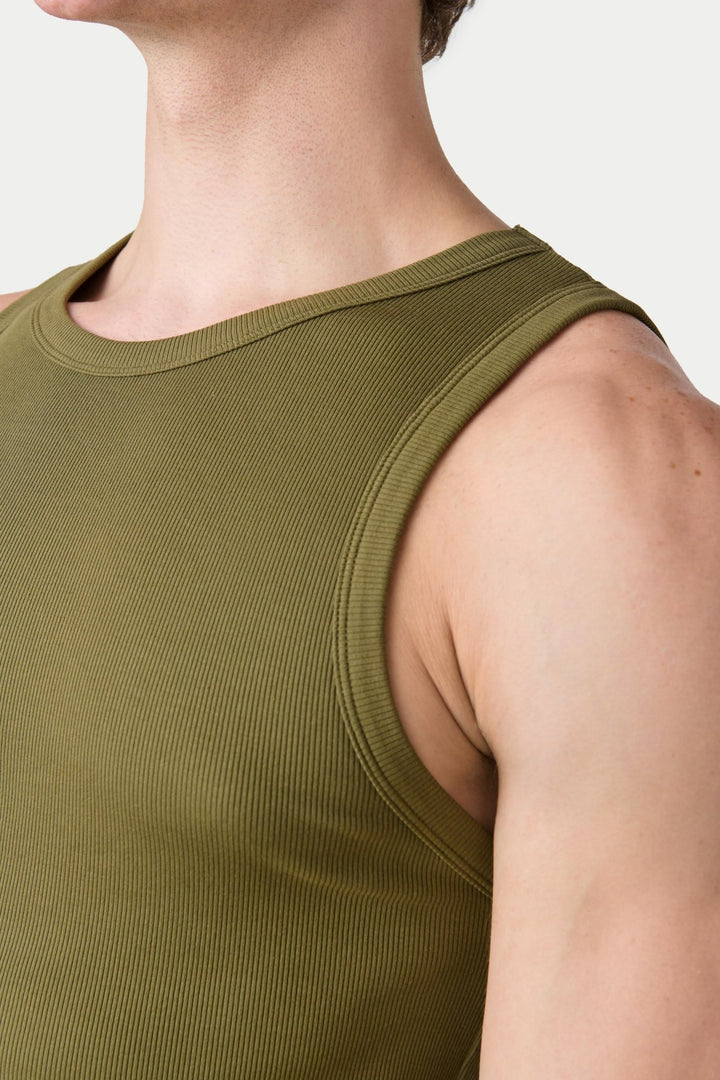 RIBBED Tank - Army Green - AWRY