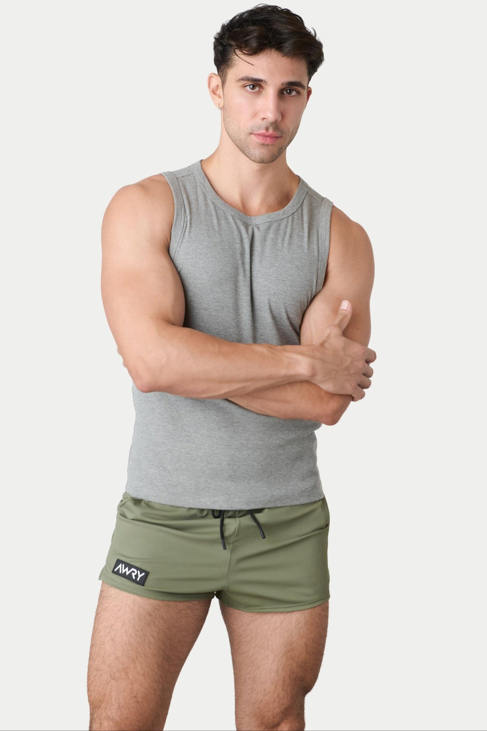 RIBBED Tank - Heather Gray - AWRY