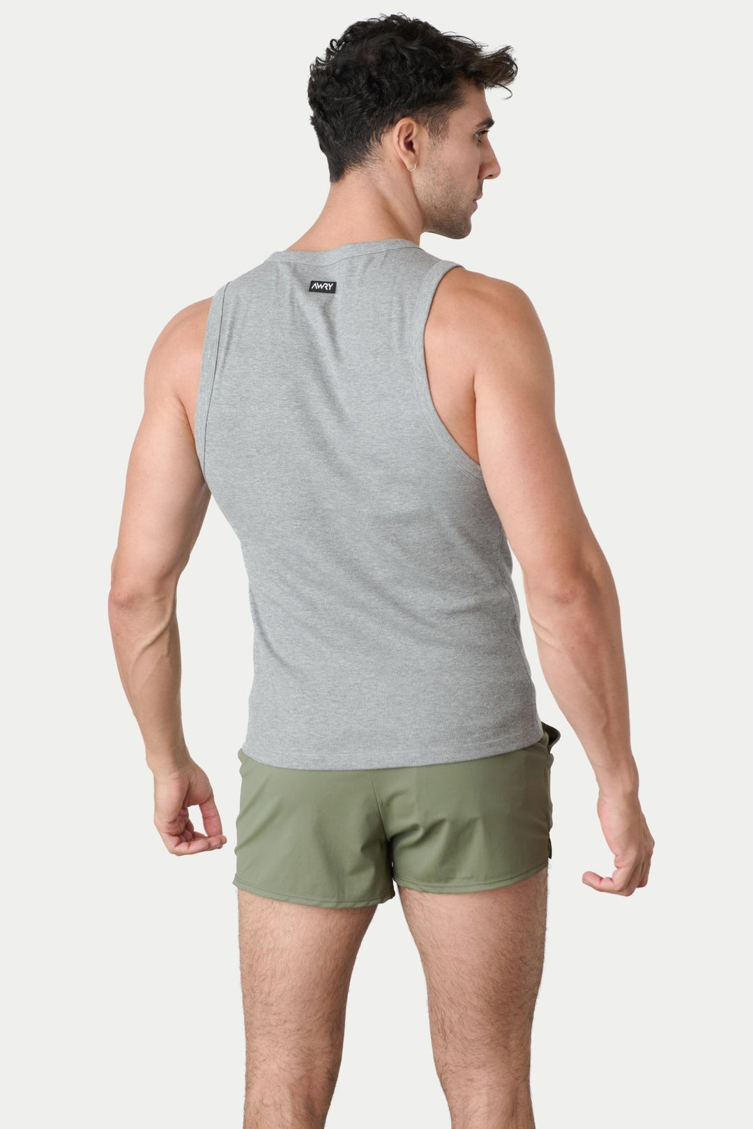 RIBBED Tank - Heather Gray - AWRY