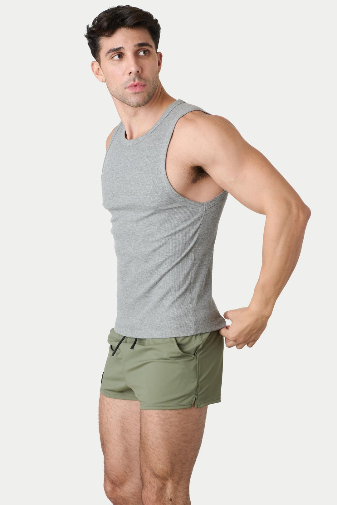 RIBBED Tank - Heather Gray - AWRY