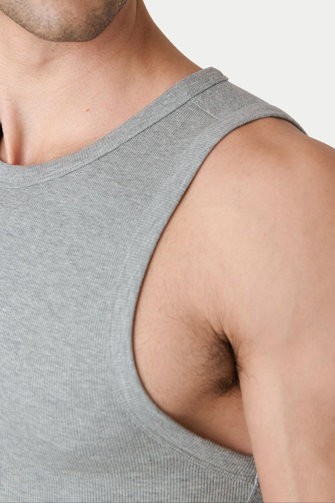 RIBBED Tank - Heather Gray - AWRY