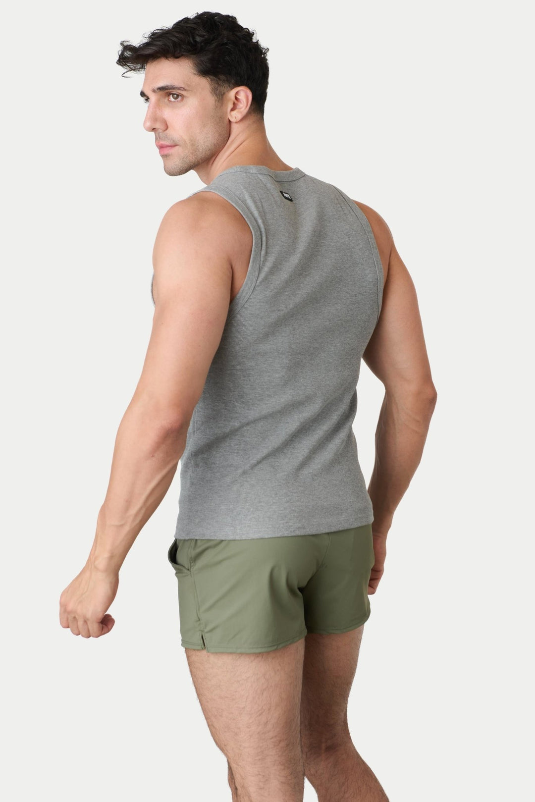 RIBBED Tank - Heather Gray - AWRY