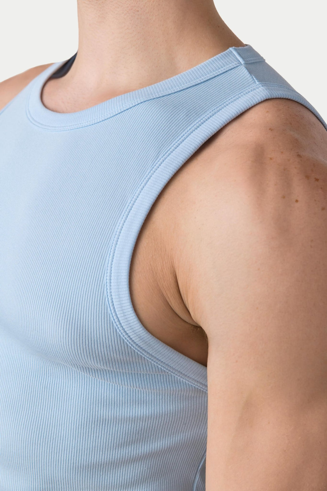 RIBBED Tank - Sky Blue - AWRY