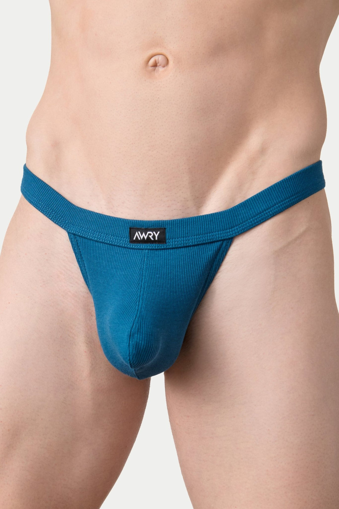 RIBBED Thong - Blue - AWRY