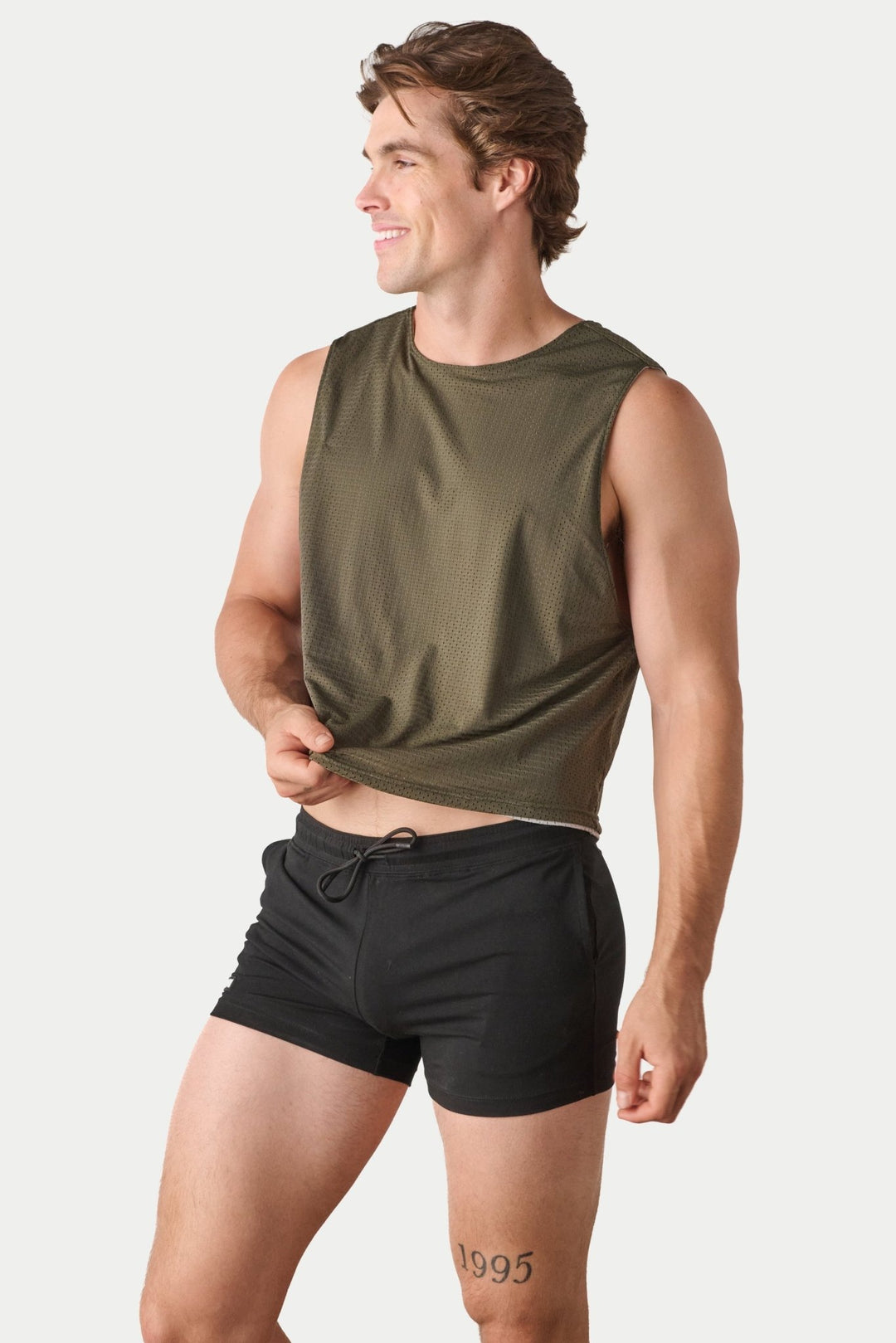 ROOKIE Reversible Tank - Army Green &amp; Gray - AWRY