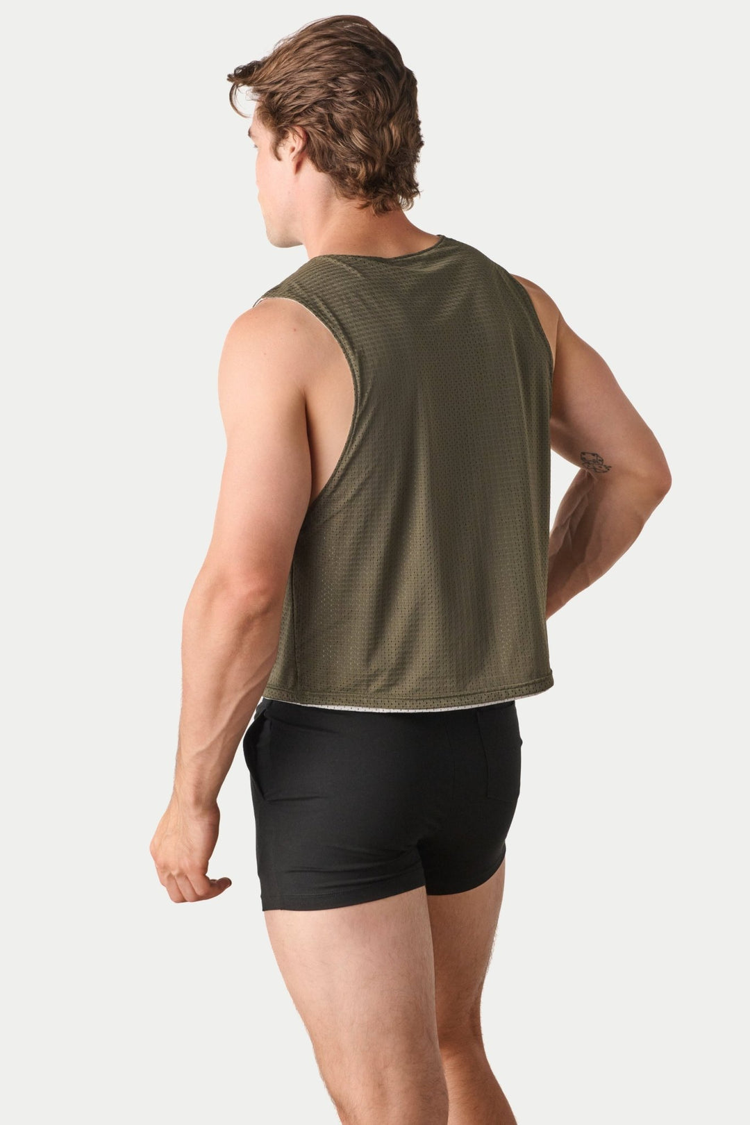 ROOKIE Reversible Tank - Army Green &amp; Gray - AWRY