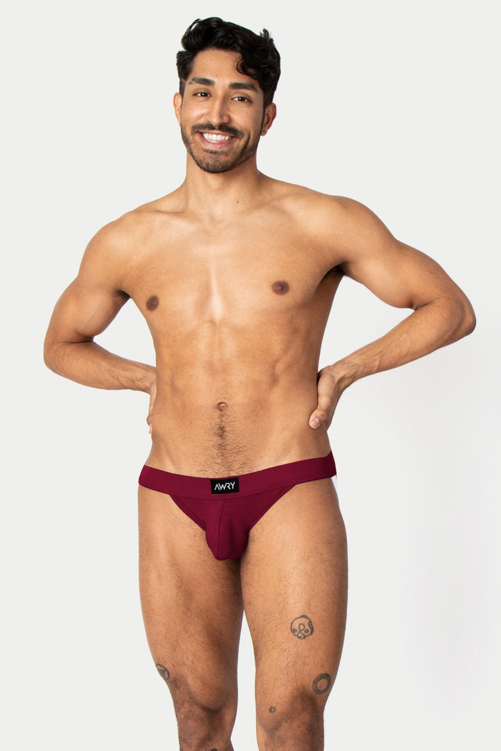 SHOWCASE Jockstrap - Berry Red - AWRY
