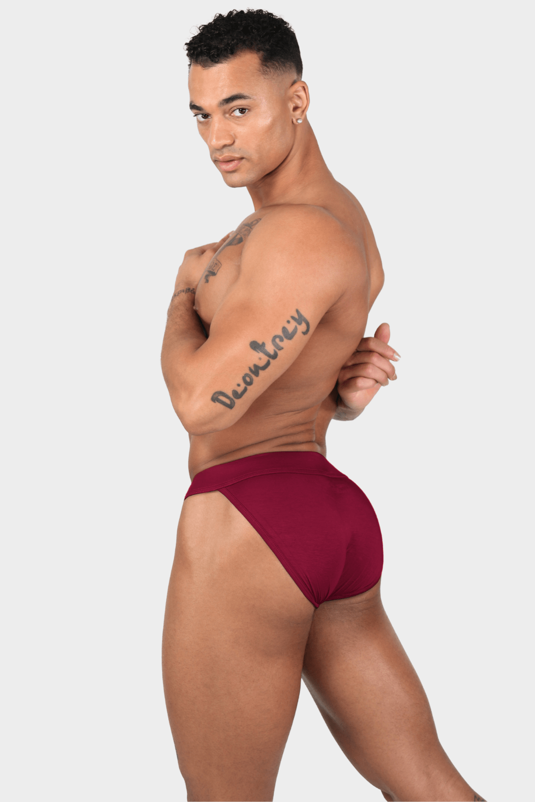 SHOWCASE Tanga Briefs - Berry Red - AWRY