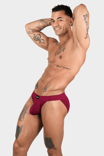 SHOWCASE Tanga Briefs - Berry Red - AWRY