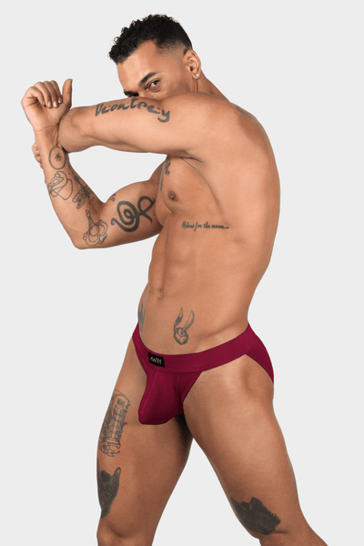 SHOWCASE Tanga Briefs - Berry Red - AWRY