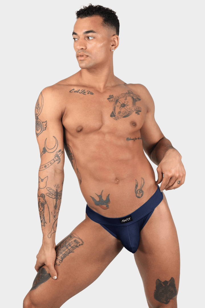 SHOWCASE Tanga Briefs - Navy - AWRY