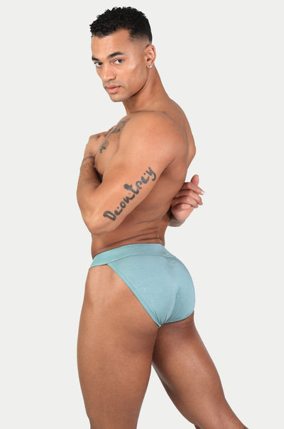 SHOWCASE Tanga Briefs - Sage - AWRY