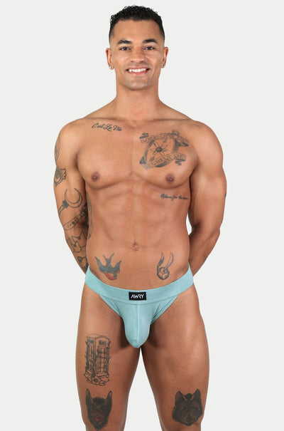 SHOWCASE Tanga Briefs - Sage - AWRY