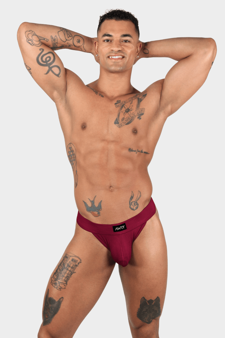 SHOWCASE Thong - Berry Red - AWRY
