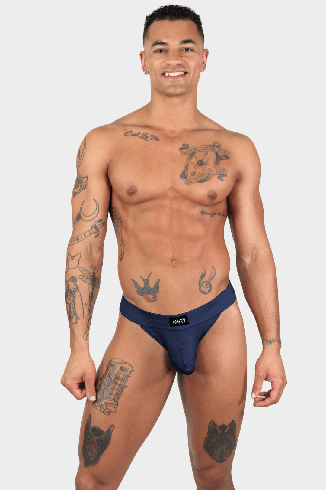 SHOWCASE Thong - Navy - AWRY