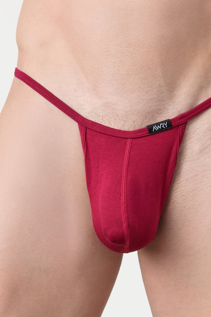SIGNATURE String Thong - Berry Red - AWRY
