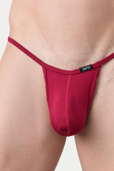 SIGNATURE String Thong - Berry Red - AWRY