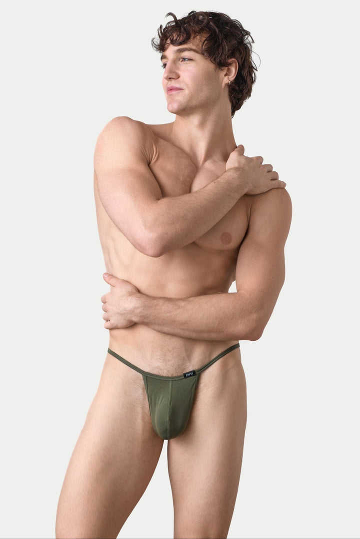 SIGNATURE String Thong V2 - Army Green - AWRY