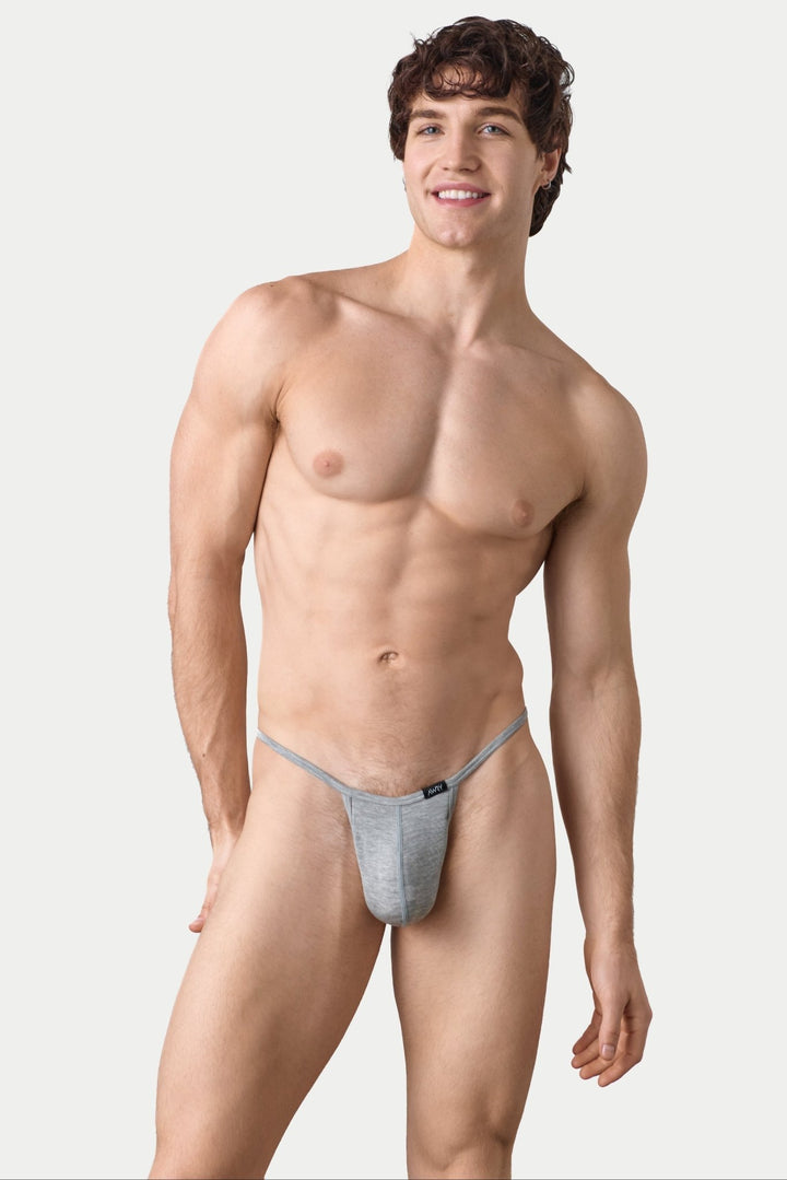 SIGNATURE String Thong V2 - Heather Gray - AWRY