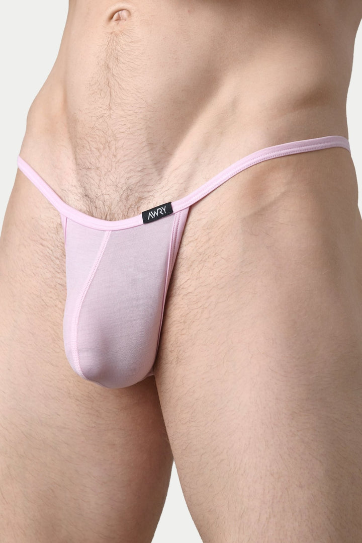 SIGNATURE String Thong V2 - Pastel Pink - AWRY