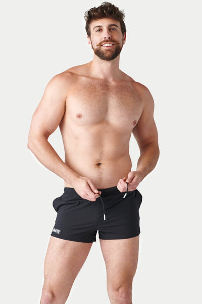 SPLASH Swim Shorts - Black - AWRY