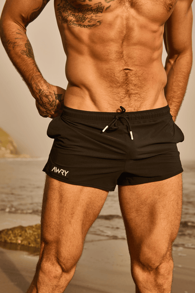 SPLASH Swim Shorts - Black - AWRY