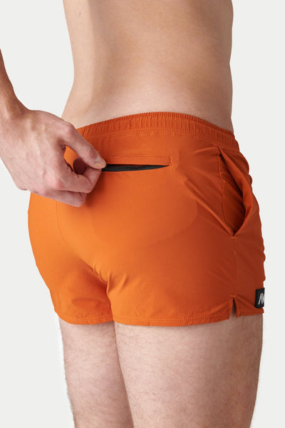 SPLASH Swim Shorts - Burnt Orange - AWRY