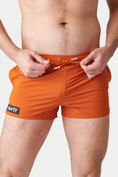 SPLASH Swim Shorts - Burnt Orange - AWRY