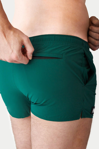SPLASH Swim Shorts - Pine Green - AWRY