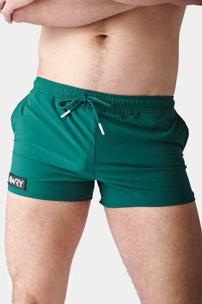 SPLASH Swim Shorts - Pine Green - AWRY