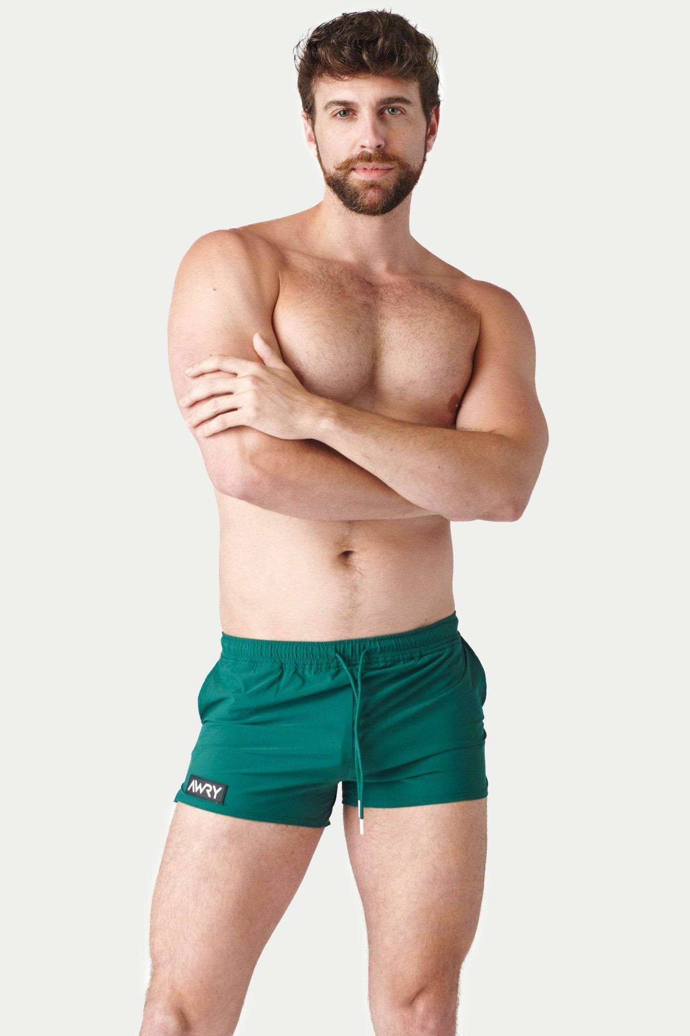 SPLASH Swim Shorts - Pine Green - AWRY