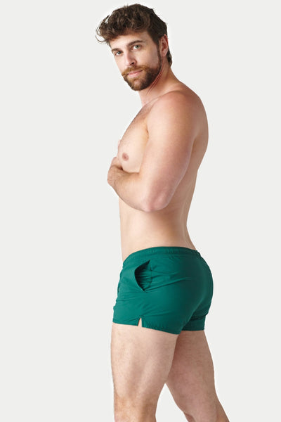 SPLASH Swim Shorts - Pine Green - AWRY
