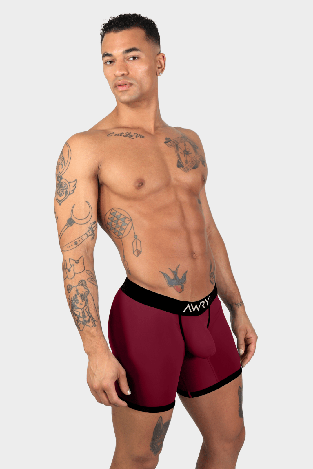 STANDOUT Boxer Briefs V2 - Maroon - AWRY