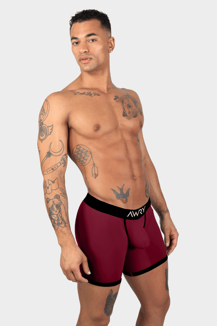 STANDOUT Boxer Briefs V2 - Maroon - AWRY