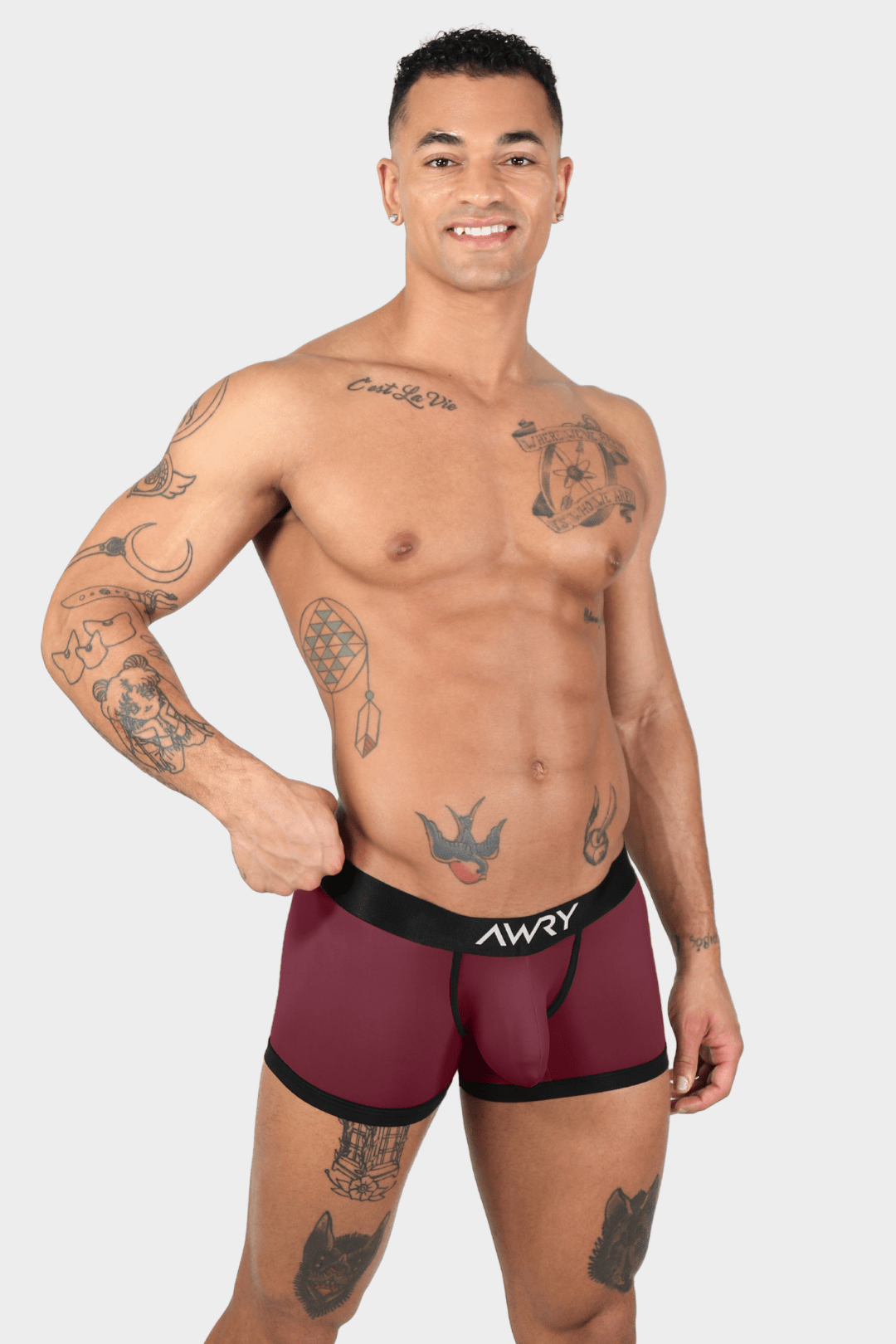 STANDOUT Trunks V2 - Maroon - AWRY