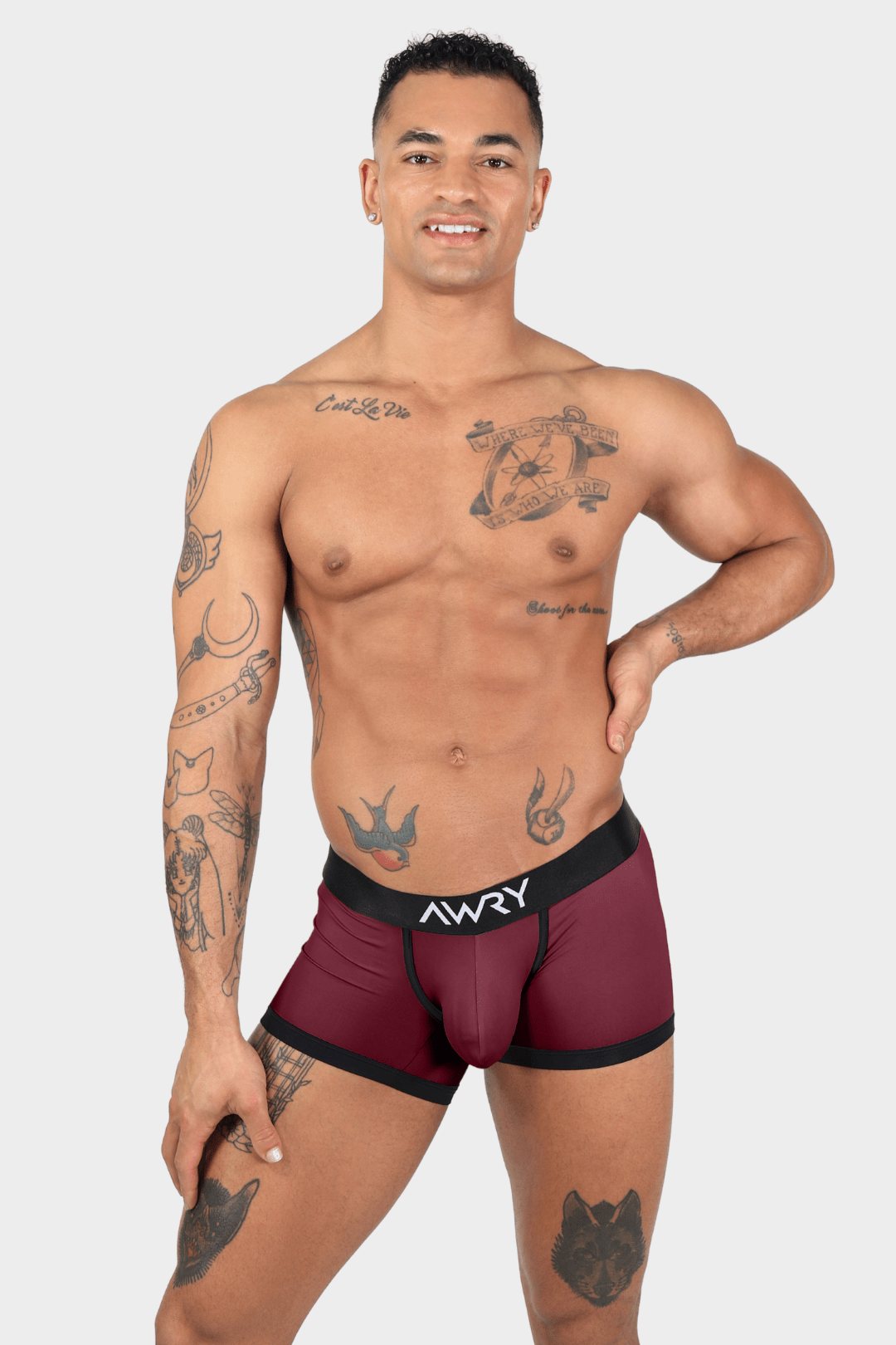 STANDOUT Trunks V2 - Maroon - AWRY