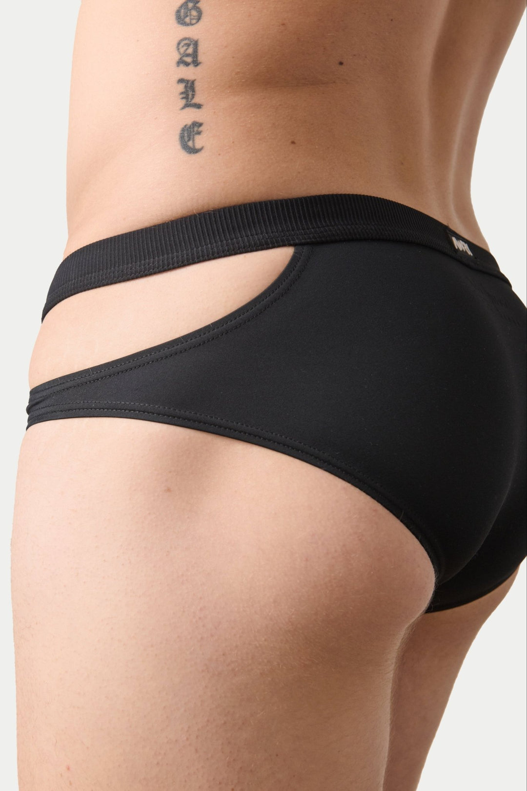 SURGE Split Swim Briefs - Black - AWRY