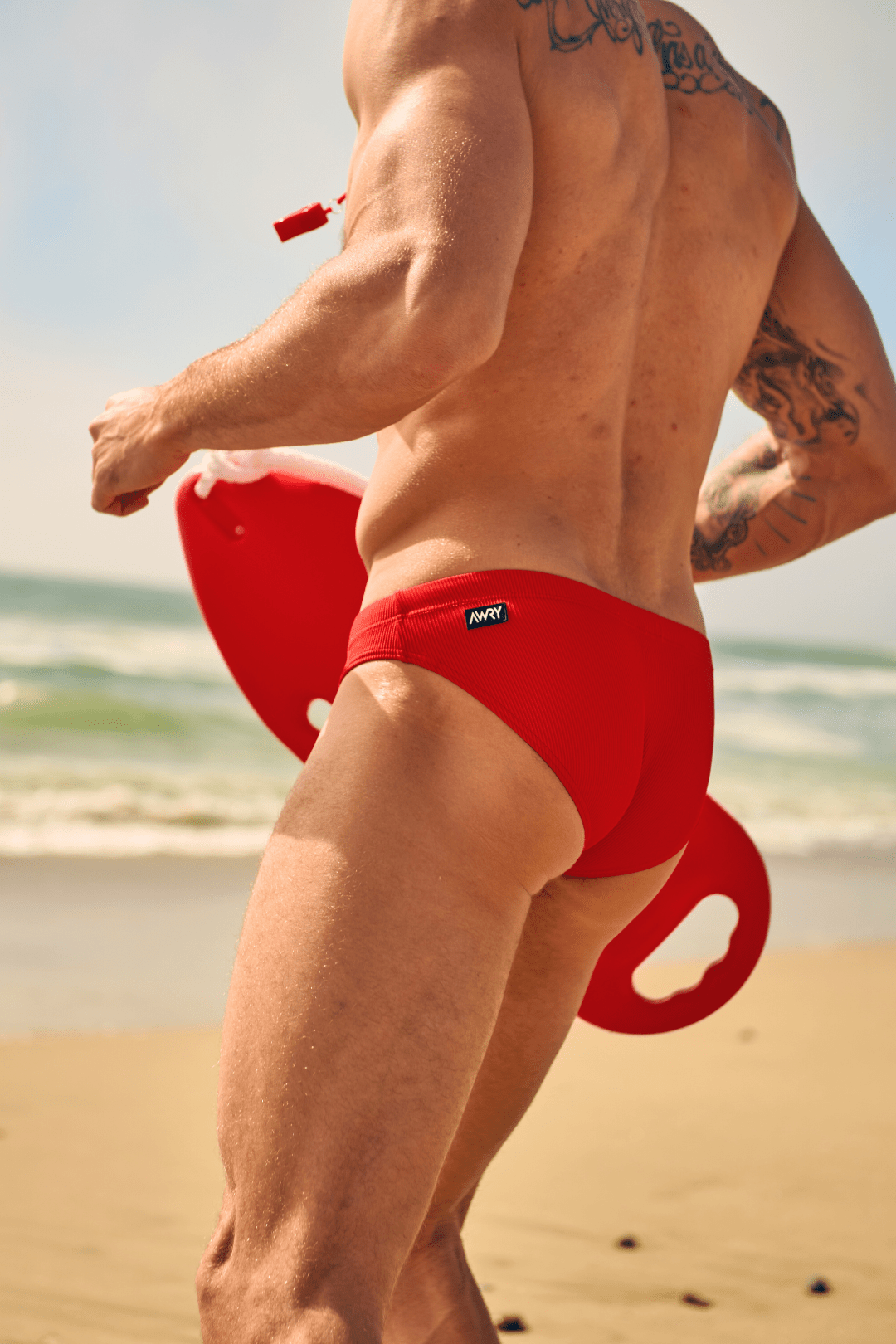 SURGE Swim Briefs - Red - AWRY