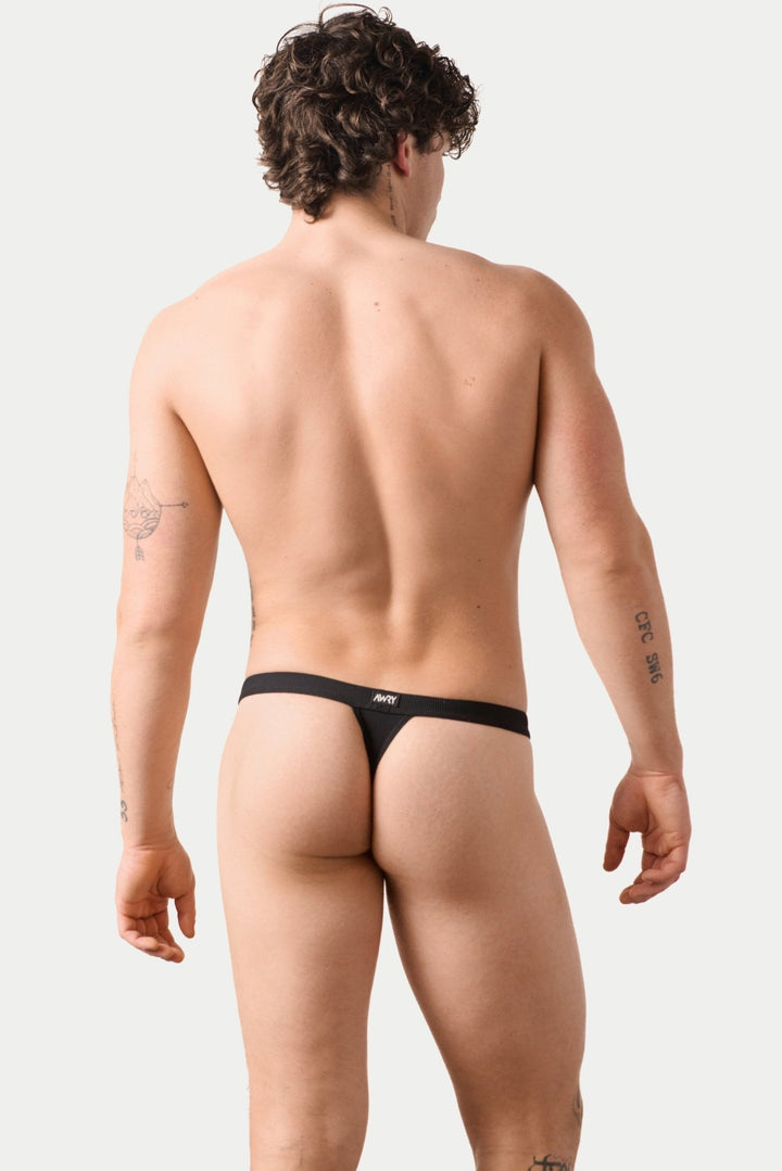 SURGE Swim Thong - Black - AWRY