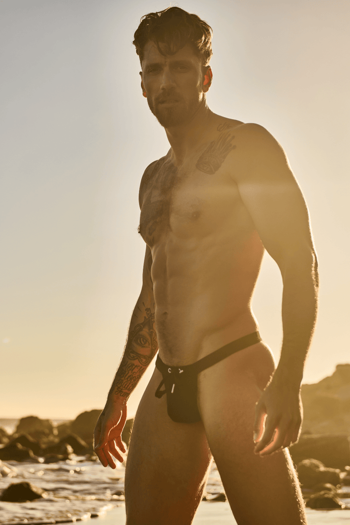 SURGE Swim Thong - Black - AWRY