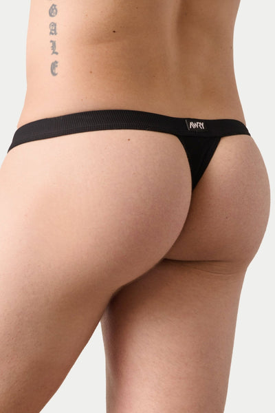 SURGE Swim Thong - Black - AWRY