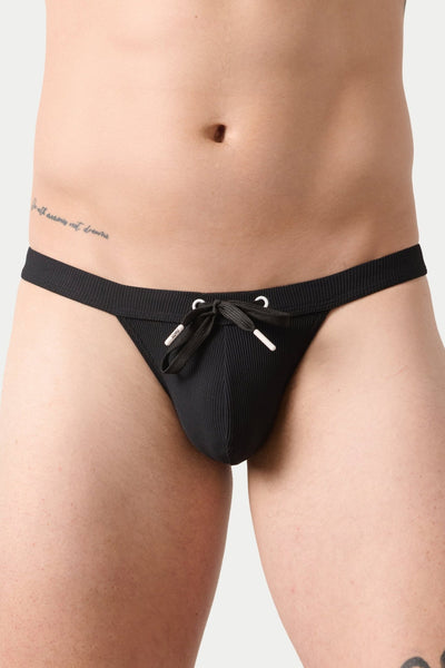 SURGE Swim Thong - Black - AWRY