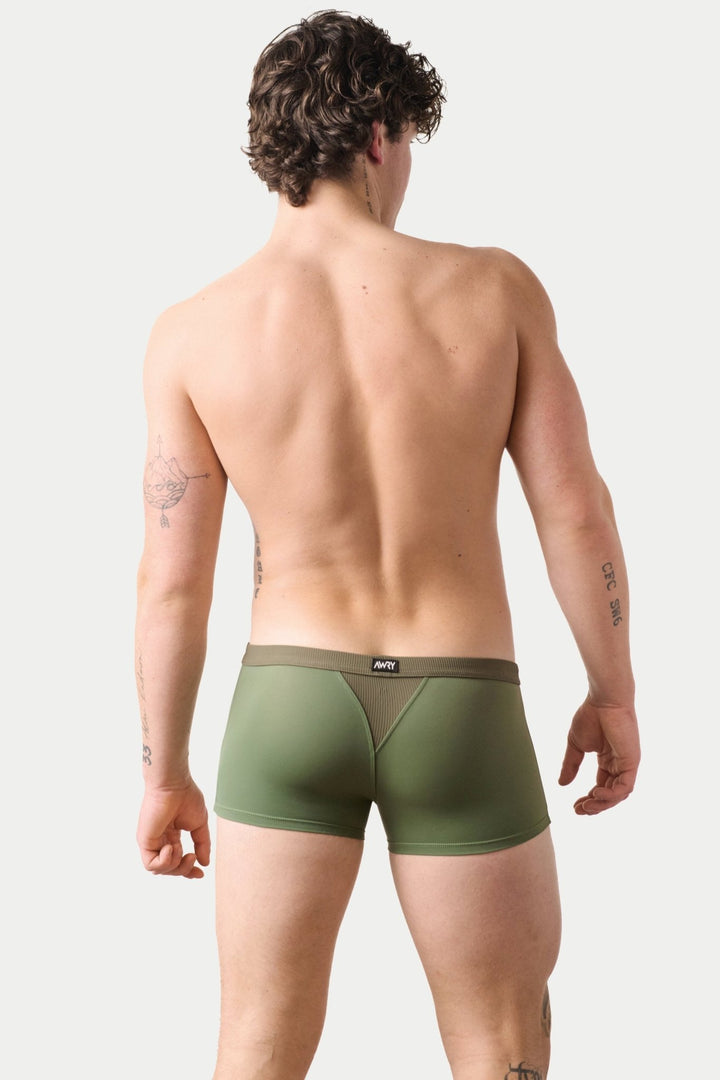 SURGE Swim Thong Trunks - Army Green - AWRY