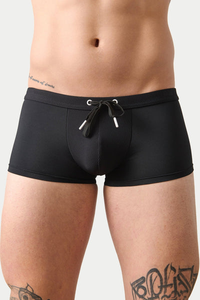 SURGE Swim Thong Trunks - Black - AWRY
