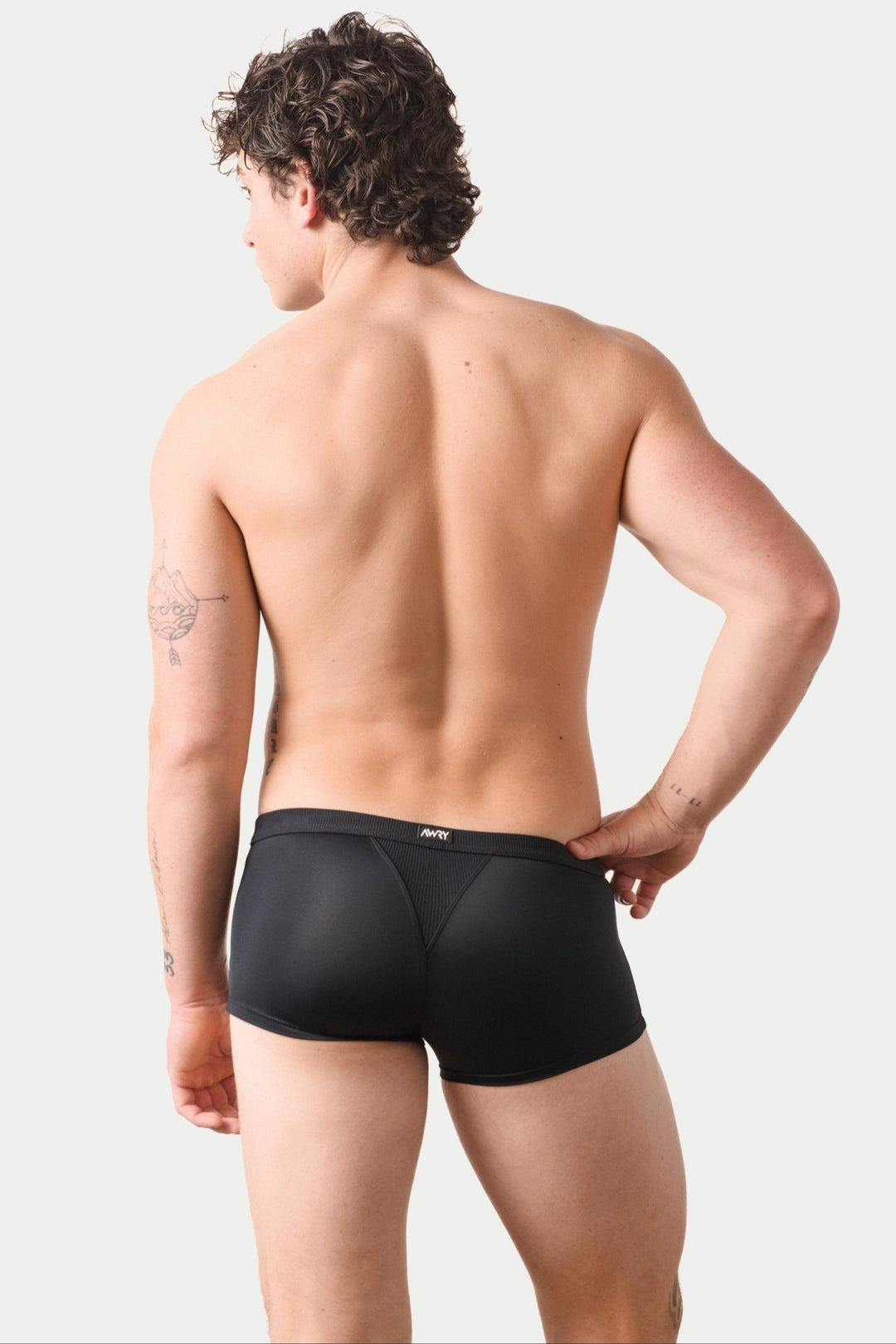 SURGE Swim Thong Trunks - Black - AWRY