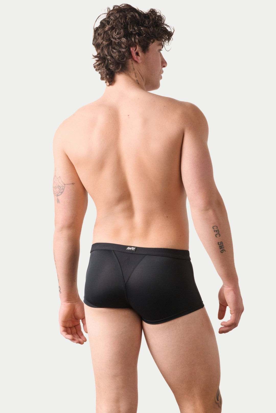 SURGE Swim Thong Trunks - Black - AWRY