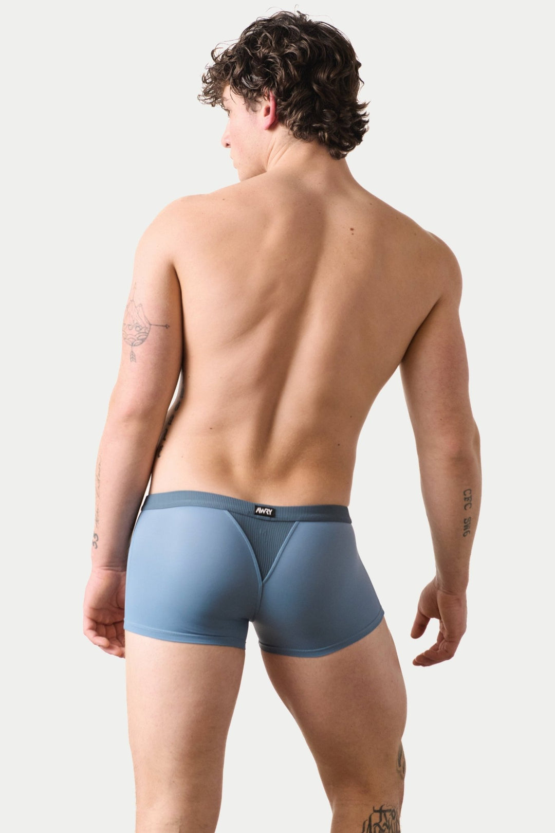SURGE Swim Thong Trunks - Steel Blue - AWRY