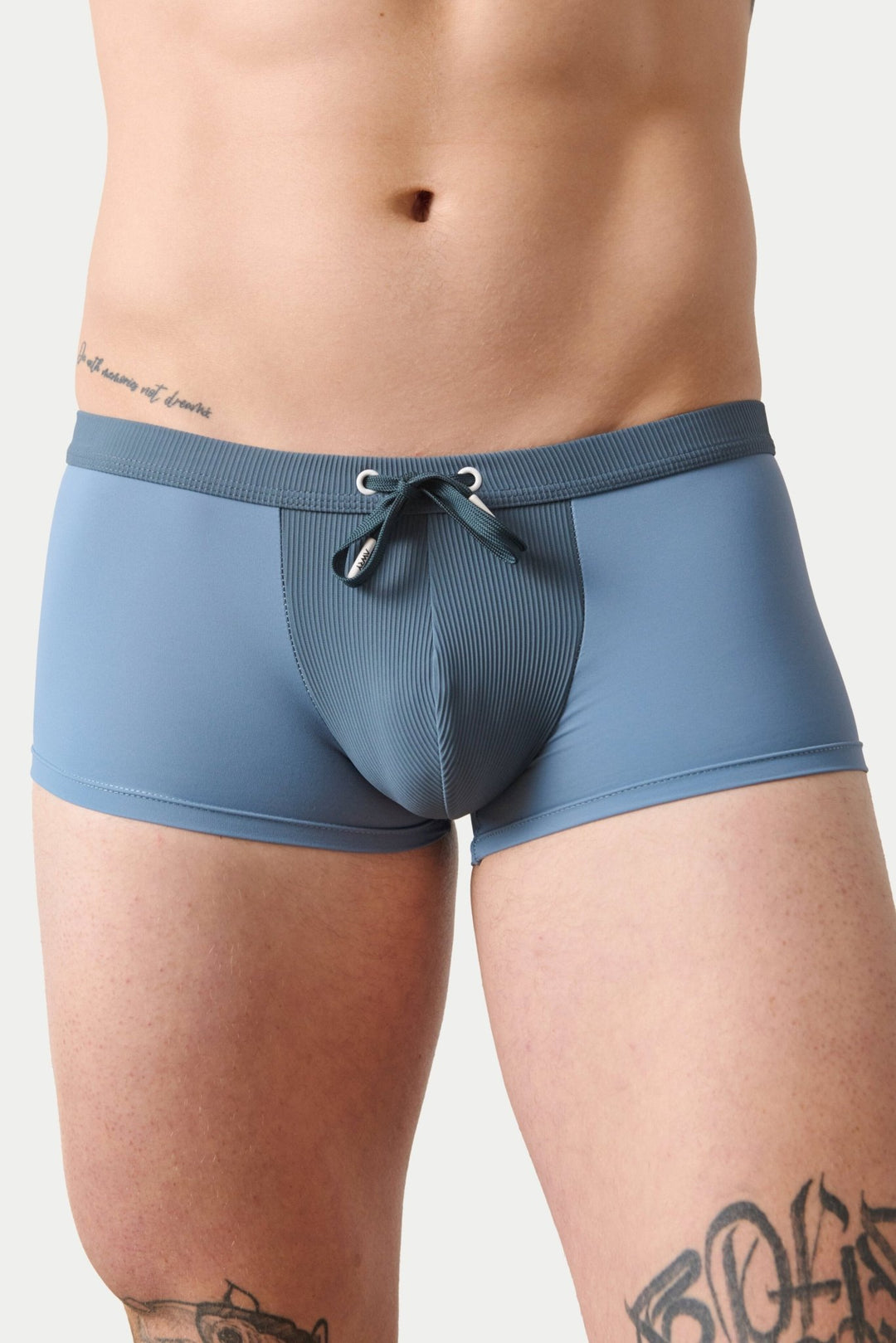SURGE Swim Thong Trunks - Steel Blue - AWRY